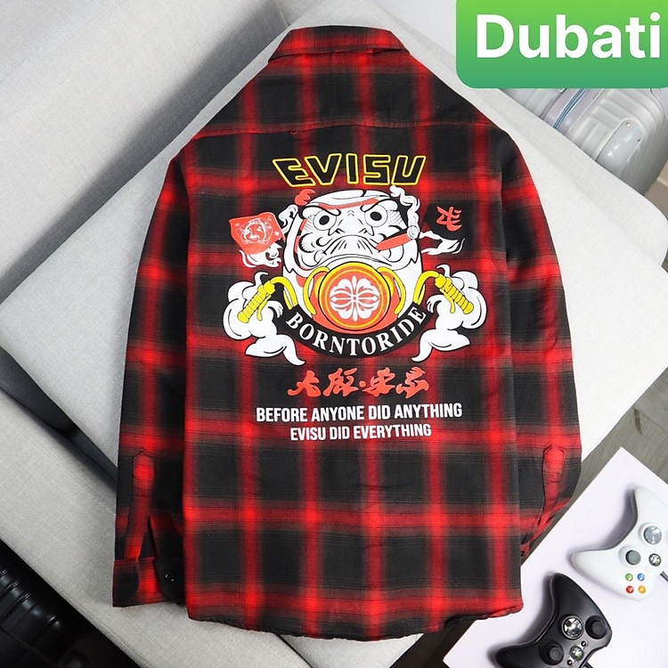 ÁO SƠ MI KATE LỤA NAM EVISU CHỐNG NHĂN HÀN QUỐC SÀNH ĐIỆU VIP PRO - DUBATI FASHION