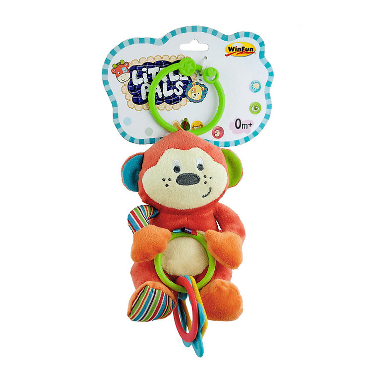 Thú bông xúc xắc treo cũi khỉ con Winfun 0119