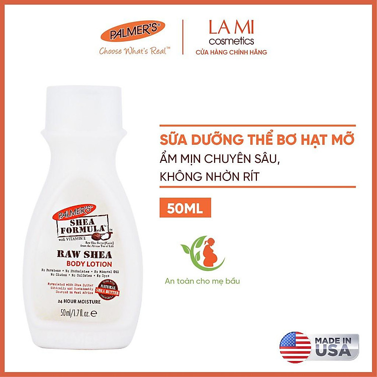 (Mini Size) Sữa dưỡng thể dưỡng ẩm chuyên sâu Bơ hạt mỡ Palmer’s 50ml