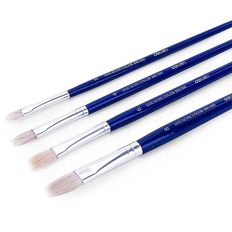 Cọ Vẽ Chuyên Nghiệp Deli (4 cọ) - Ảnh 2