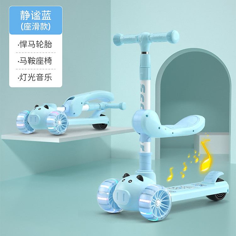 Xe Scooter Umoo cho Bé - Màu Xanh Chính hãng Ưu đãi - Hình ảnh 3