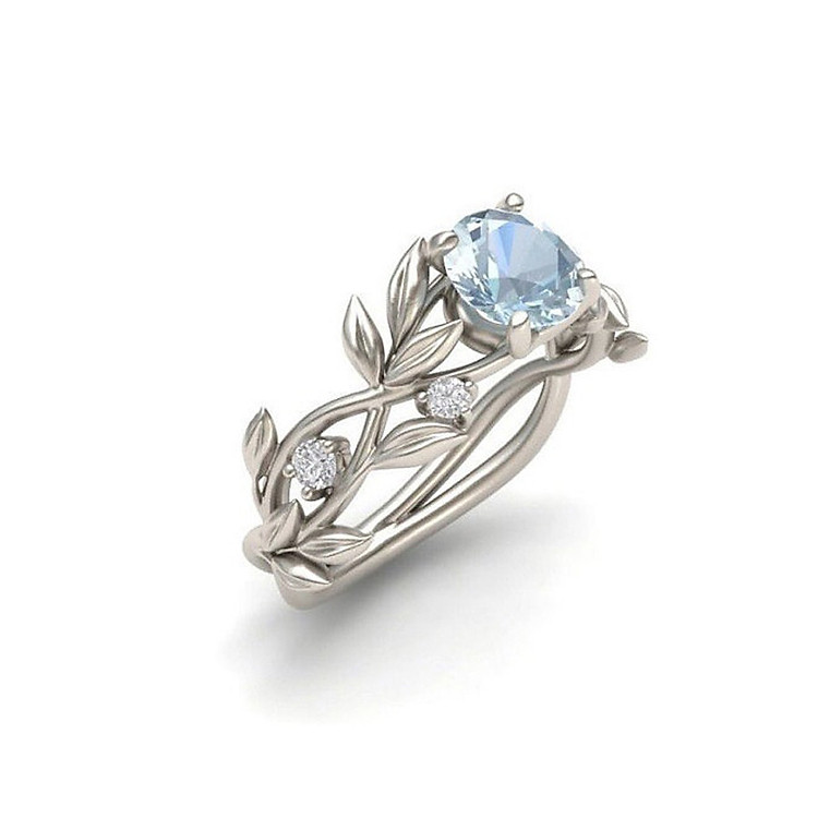 Nhẫn thời trang nữ mix lá đính đá