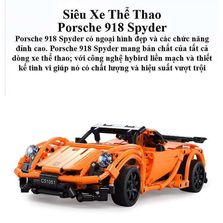 Mua Bộ Đồ Chơi Xếp Hình Siêu Xe Porsche Chính hãng Giá rẻ - Hình ảnh 3