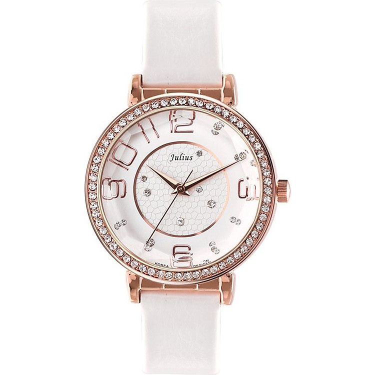 Đồng Hồ Nữ Dây Da Julius JA-807 - Trắng