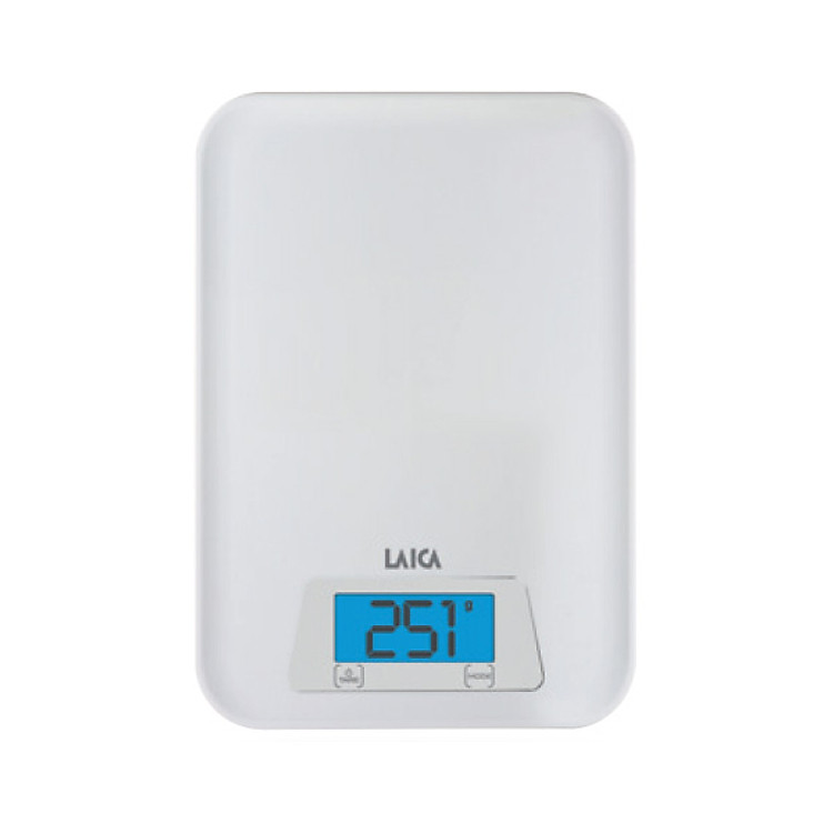 Cân dinh dưỡng nhà bếp đo Trọng lượng và Thể tích nước - LAICA KS1023 - Trắng ITALY