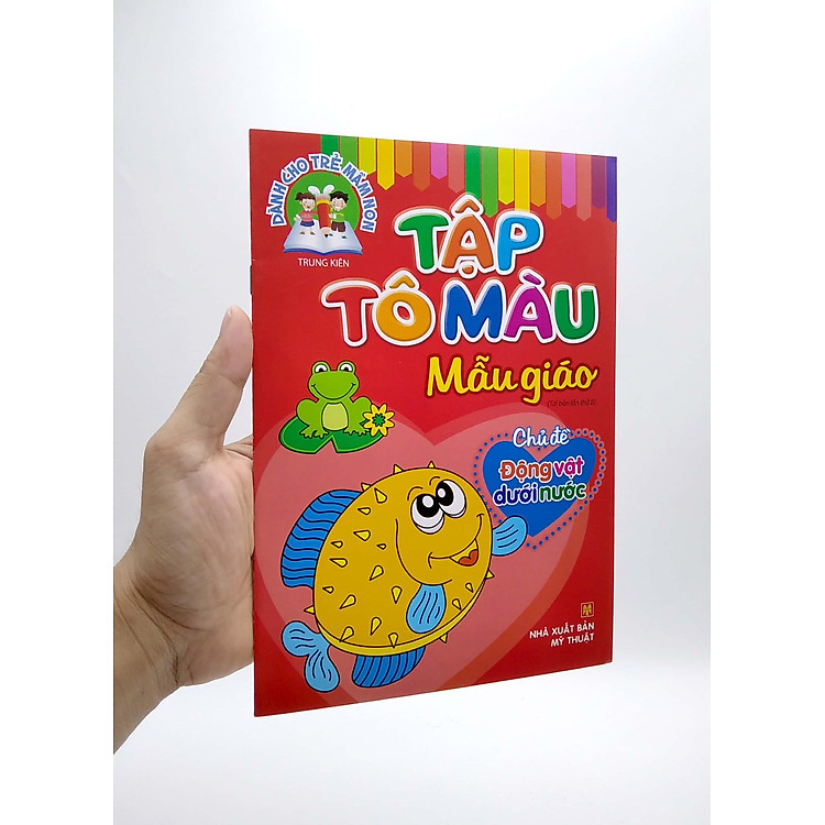 Dành Cho Trẻ Mầm Non - Tập Tô Màu Mẫu Giáo - Chủ Đề Động Vật Dưới Nước (2022) - Ảnh 2
