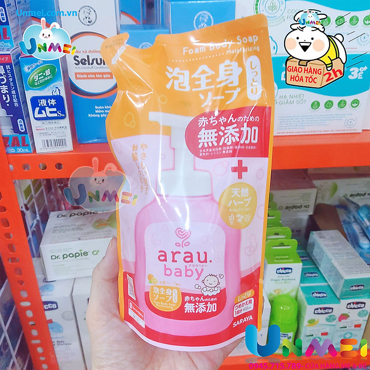 Combo 2 Túi Bọt Tắm Gội Arau Baby Chính hãng Giá tốt - Hình ảnh 2