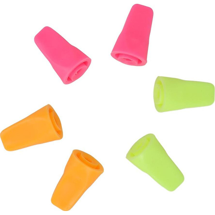 6Psc Cao Su Đan Kim Đan Điểm Bảo Vệ Nút Chặn Thủ Công 2.5X1.5 Cm
