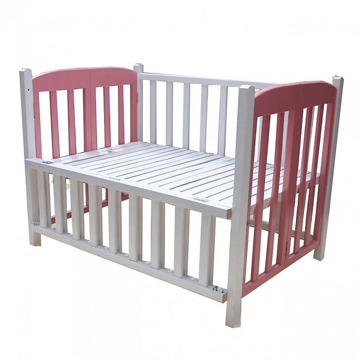 Cũi cho bé - Cũi sơn Trắng Hồng GoldCat