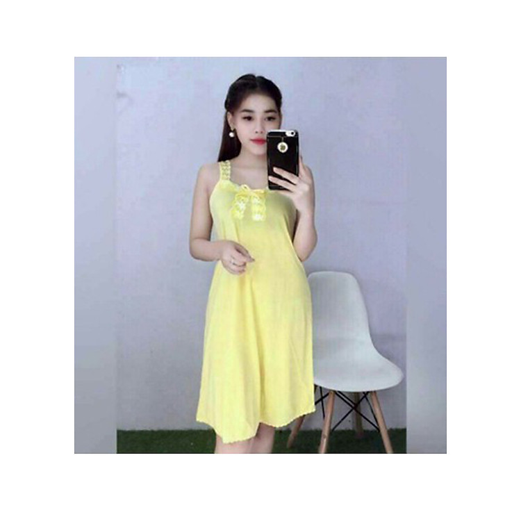 ĐẦM THUN LẠNH PHỐI REN MẶC NHÀ