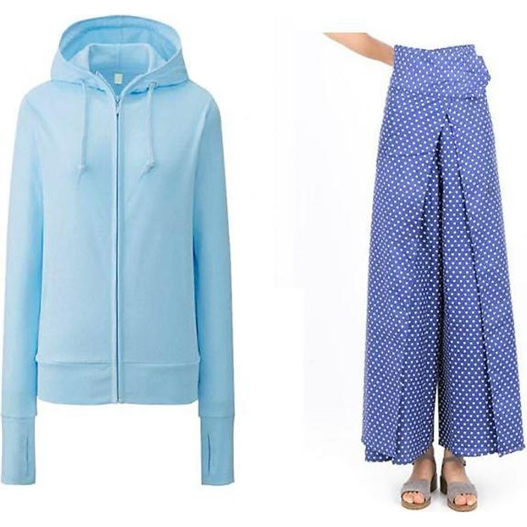 Combo váy chống nắng dạng quần áo chống nắng (Màu giẫu nhiên)