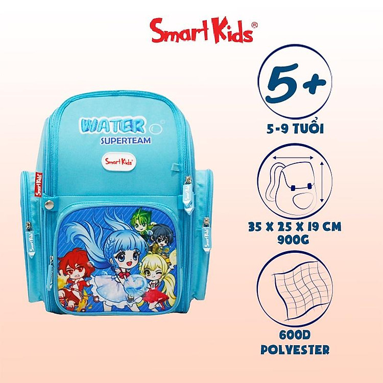 Ba lô CG Super Team-Water B-011 (Xanh nhạt) - Ảnh 2