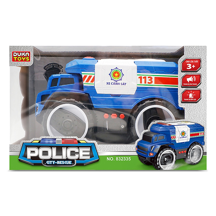 Xe Cảnh Sát Kết Hợp Âm Thanh Duka Chính hãng Giá rẻ - Hình ảnh 2
