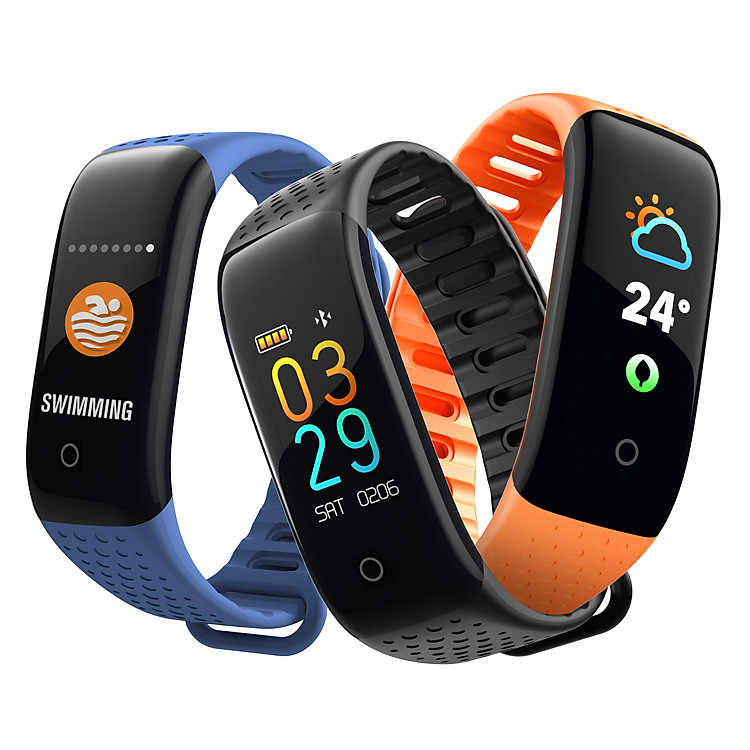 Vòng đeo tay thông minh đo huyết áp, theo dõi vận động, hiển thị cuộc gọi, tin nhắn chính hãng Z6 Đen