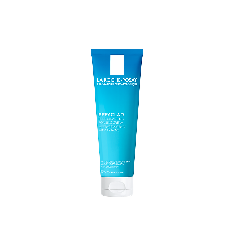 Sữa Rửa Mặt Tạo Bọt Làm Sạch Giúp Làm Sạch Sâu, Không Gây Khô Da La Roche-Posay Effaclar Deep Foaming Cream 125ml