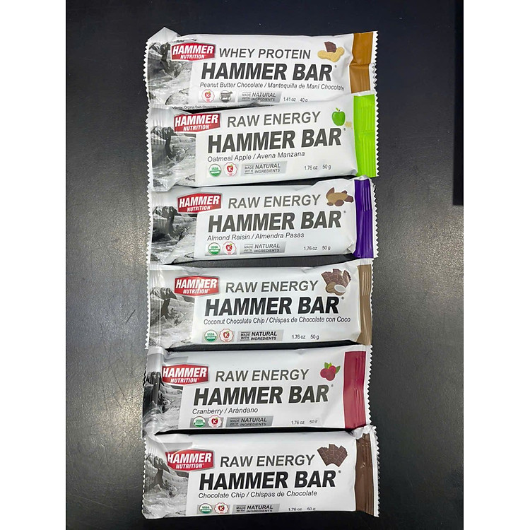 Thanh Năng Lượng Raw Energy Bar Hữu Cơ Thuần Chay Cho Người Tập Thể Thao, Dễ Tiêu Hóa