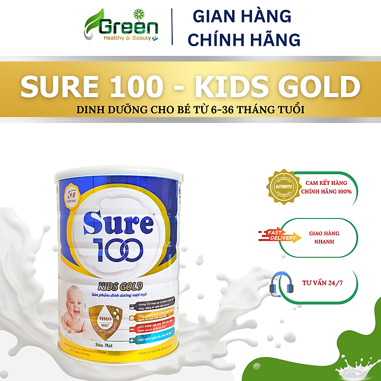 Tìm mua tại Avakids:Nơi Sữa Sure 100 KIDS GOLD 900g Chất lượng, tràn ngập Khuyến mãi, Ưu đãi