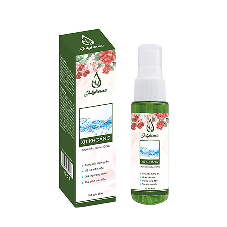 Xịt khoáng tinh dầu Hoa Hồng 38ml JULYHOUSE