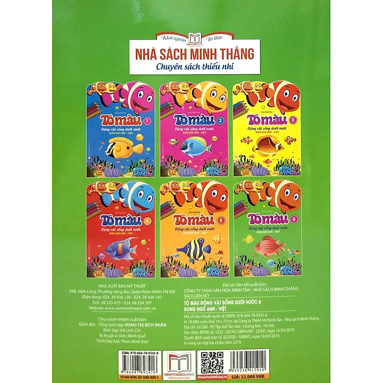 Tô Màu Động Vật Dưới Nước Tập 6 (Song Ngữ Anh Việt) - Ảnh 6