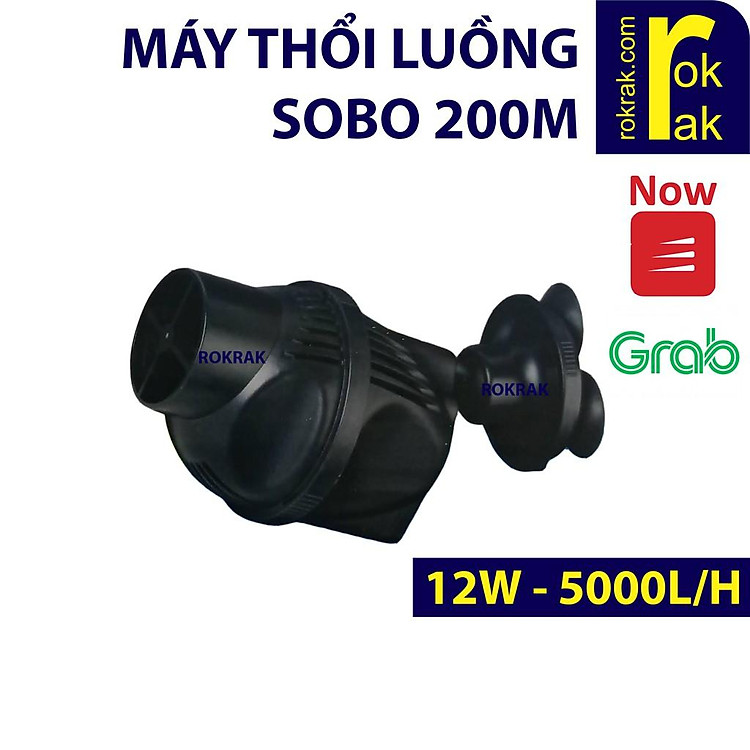 Máy thổi luồng Sobo WP-200M 200m 12w cho hồ cá