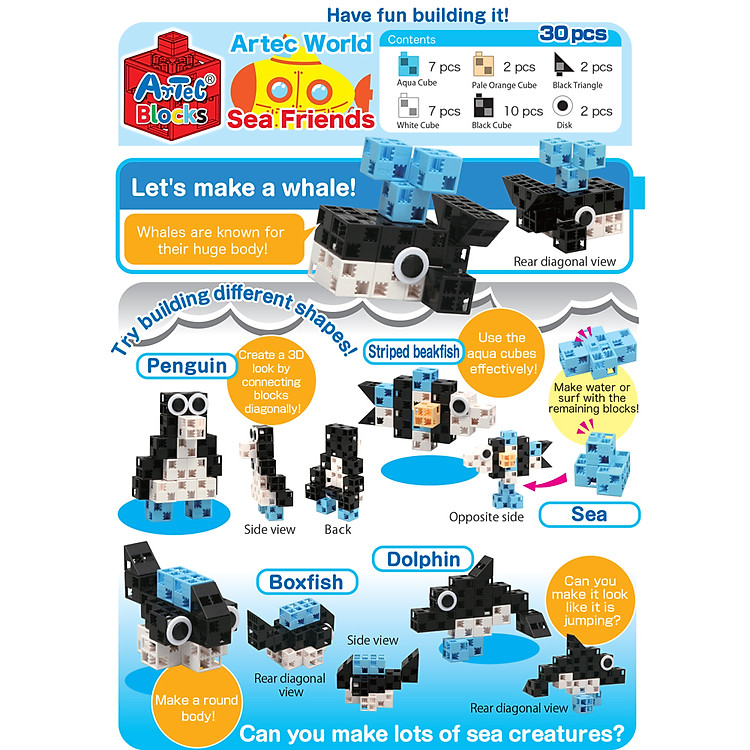 Bộ đồ chơi Artec - Sinh vật biển Chính hãng Giá tốt - Hình ảnh 4