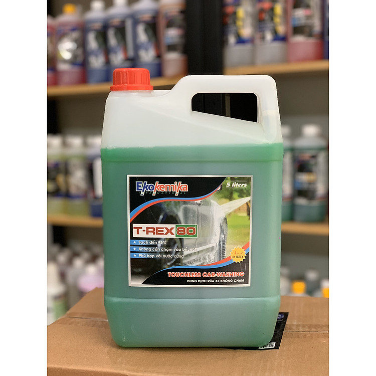 Nước Rửa Xe Không Chạm Đặc Biệt T-rex 80 Ekokemika (5L) - Hàng Chính Hãng