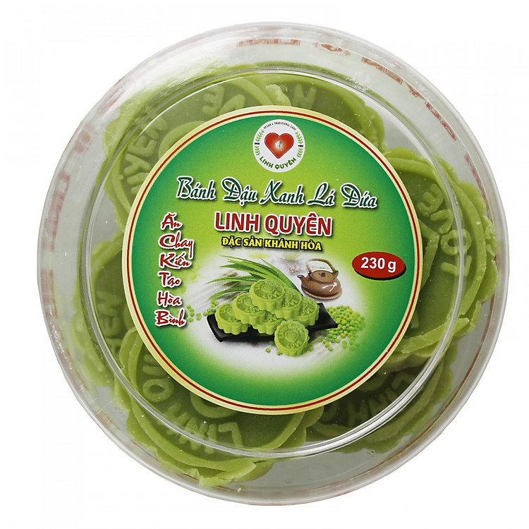 Bánh Đậu Xanh Lá Dứa Thuần Chay Linh Quyên MSLQ01