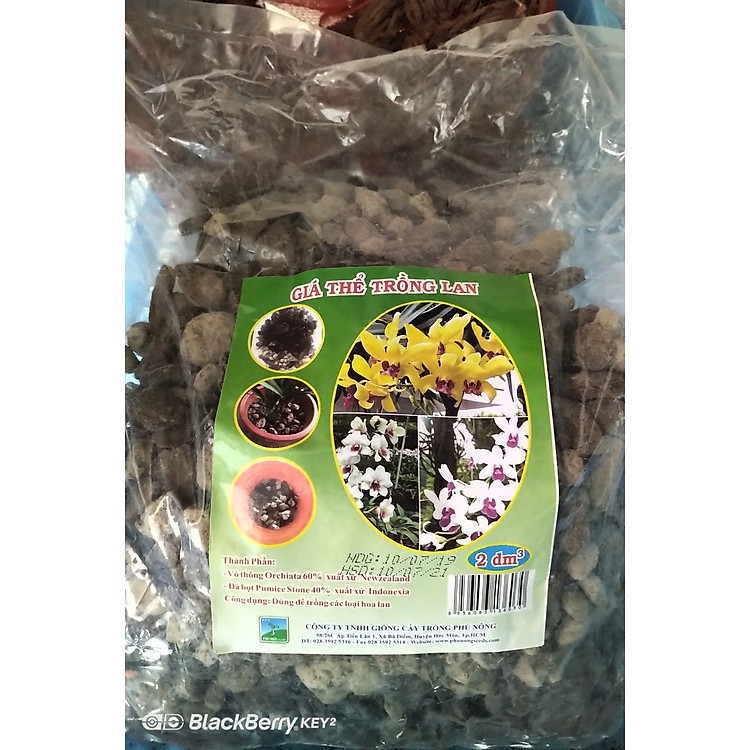 Giá thể trồng lan vỏ thông đá bọt gói 2dm3