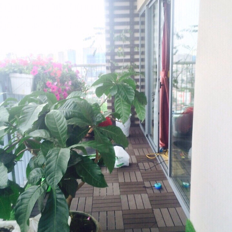 11 Vỉ gỗ nhựa lót sàn ngoài trời tương đương 1 mét vuông