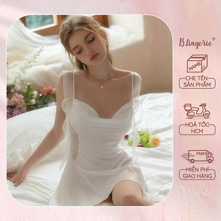 Váy Ngủ Trơn Thanh Lịch (Không kèm áo choàng) - B.Lingerie
