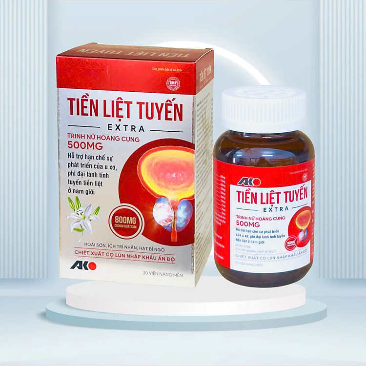Tiền Liệt Tuyến extra - Hộp 30 viên -hỗ trợ u xơ tuyến tiền liệt phì đại tiền liệt tuyến