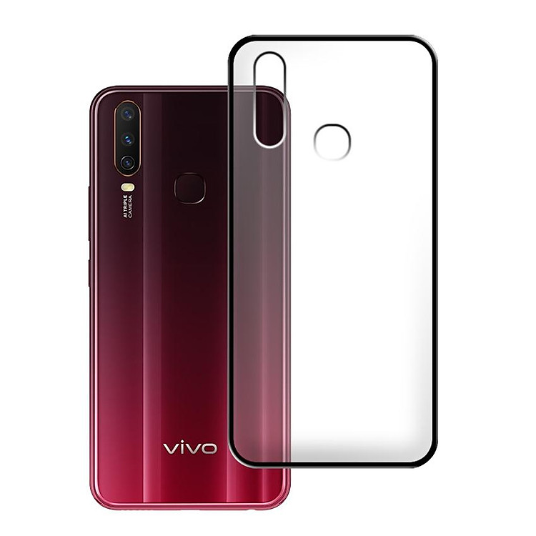 Ốp lưng VIVO Y15 - Bề mặt nhám chống vân tay, lưng cứng, viền TPU dẻo - 02120 - Hàng Chính Hãng
