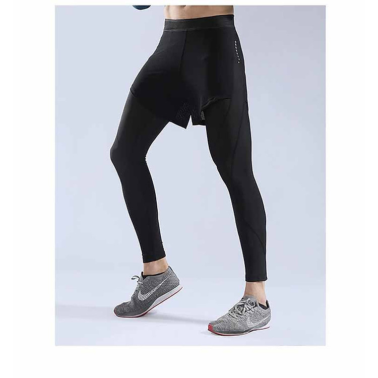 Quần Legging Nam Tập Gym Liexing Thể Thao, Quần Giữ Nhiệt Nam, Quần Legging Pro Combat - Thích hợp tập gym, đá bóng, chạy bộ, bóng rổ hoặc giữ ấm cơ thể - Quần Legging có phối đùi chất liệu thun lạnh co dãn 4 chiều (SP127)