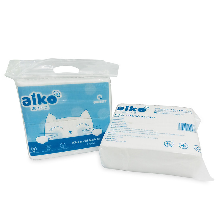 COMBO 6 GÓI KHĂN VẢI KHÔ AIKO Uy tín Ưu đãi - Hình ảnh 3