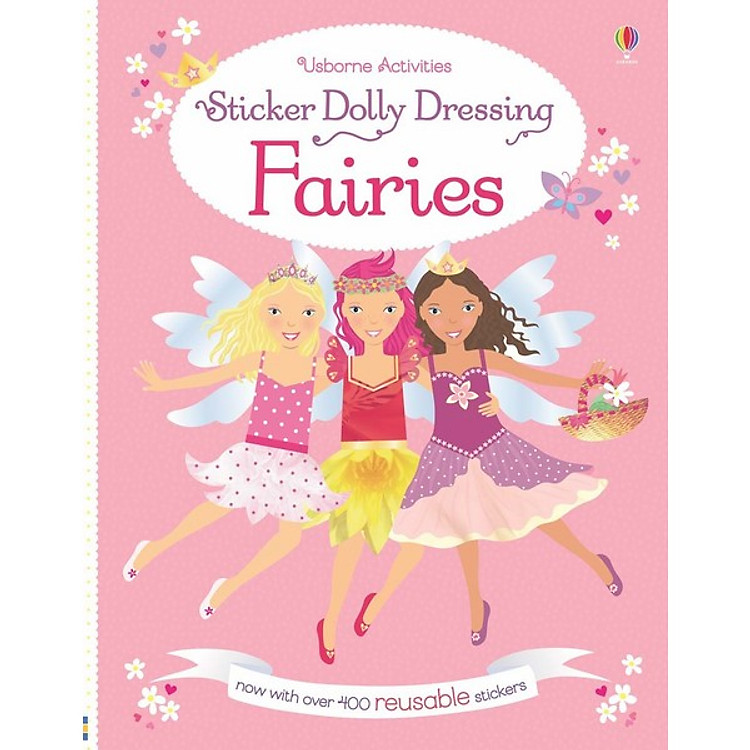 Sách Usborne Sticker Dolly Dressing: Fairies