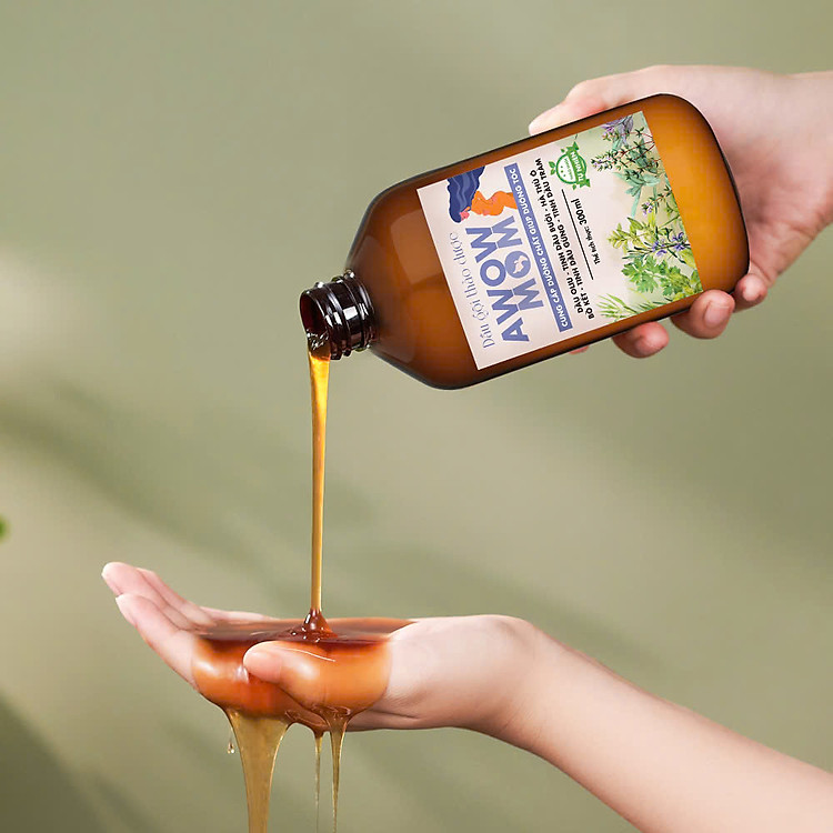 Dầu Gội Thảo Dược AWOW MOM 300ml Chính hãng Giá rẻ - Hình ảnh 3