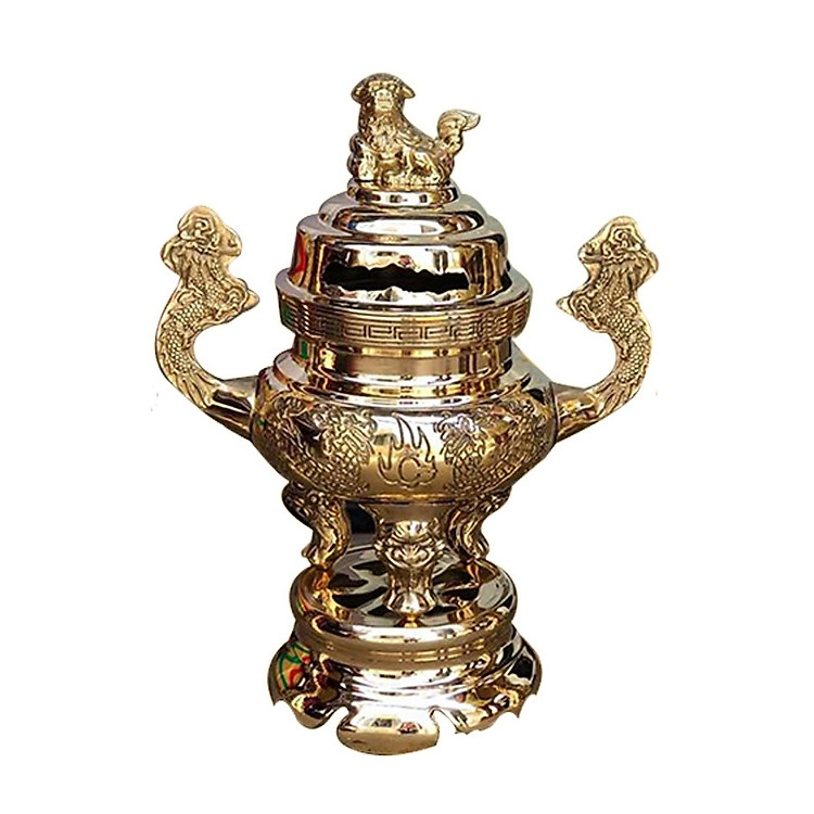 Đỉnh Lư Tròn 40cm truyền thống bằng đồng