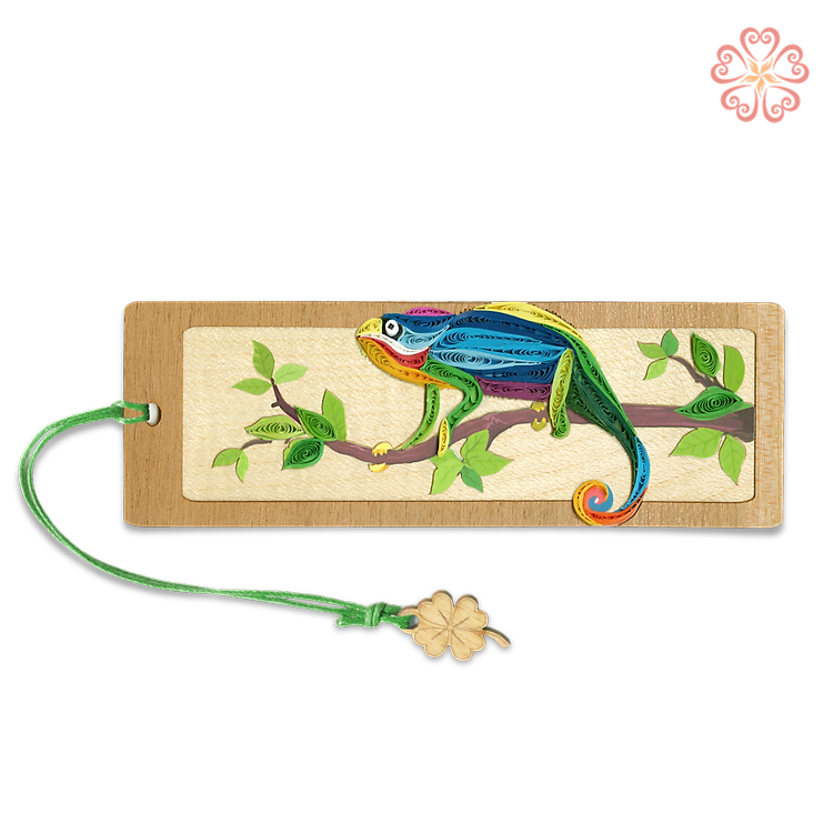 Bookmark Giấy Xoắn Nghệ Thuật - Tắc Kè Hoa - Chameleon - Animals - Việt Net - VN6BM412168NN