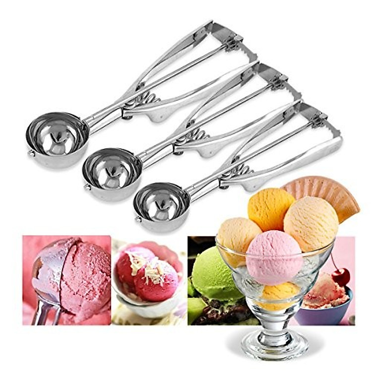 Muỗng Múc Kem - Múc Hoa Qủa Inox Đa Năng - Tiện Lợi An Toàn