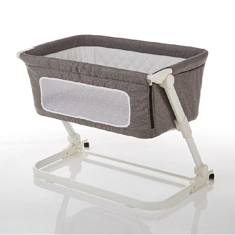 Nôi cũi ghép chung giường bố mẹ, có thể gập gọn và nâng hạ độ cao Mastela PL506 - tiêu chuẩn ASTM Mỹ