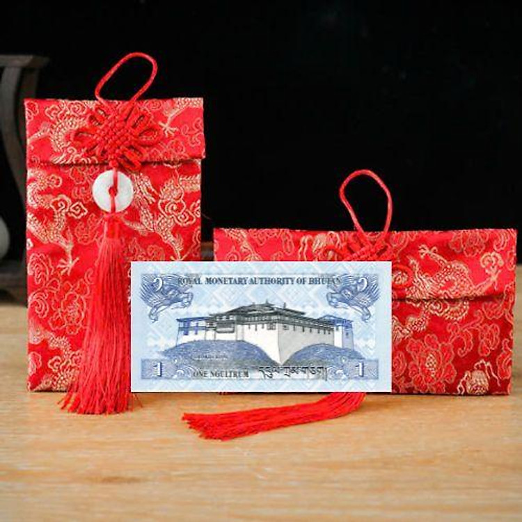 Túi gấm con Rồng màu xanh loại 1 - Ảnh 2