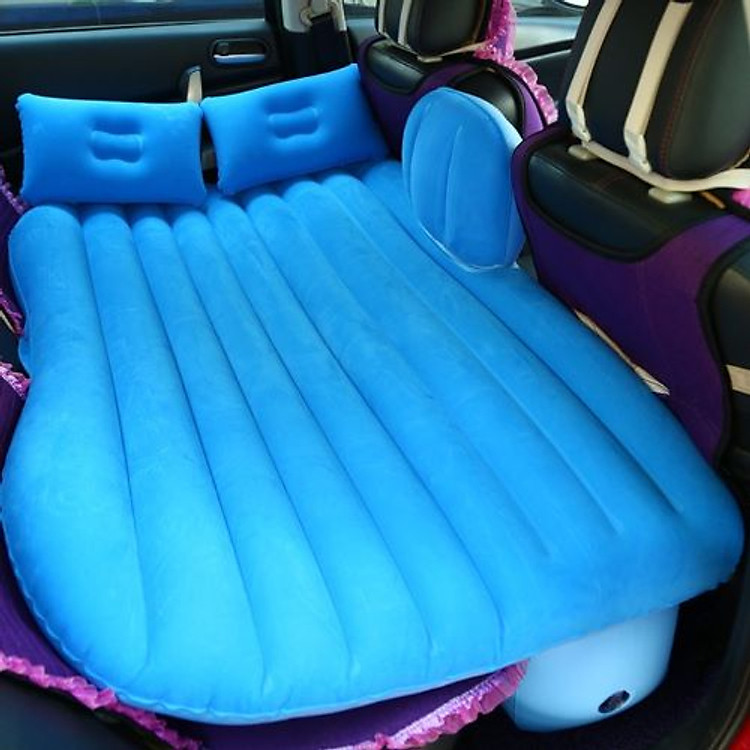 NỆM HƠI NHUNG GHẾ SAU XE Ô TÔ KÈM GỐI VÀ BƠM LOẠI TỐT