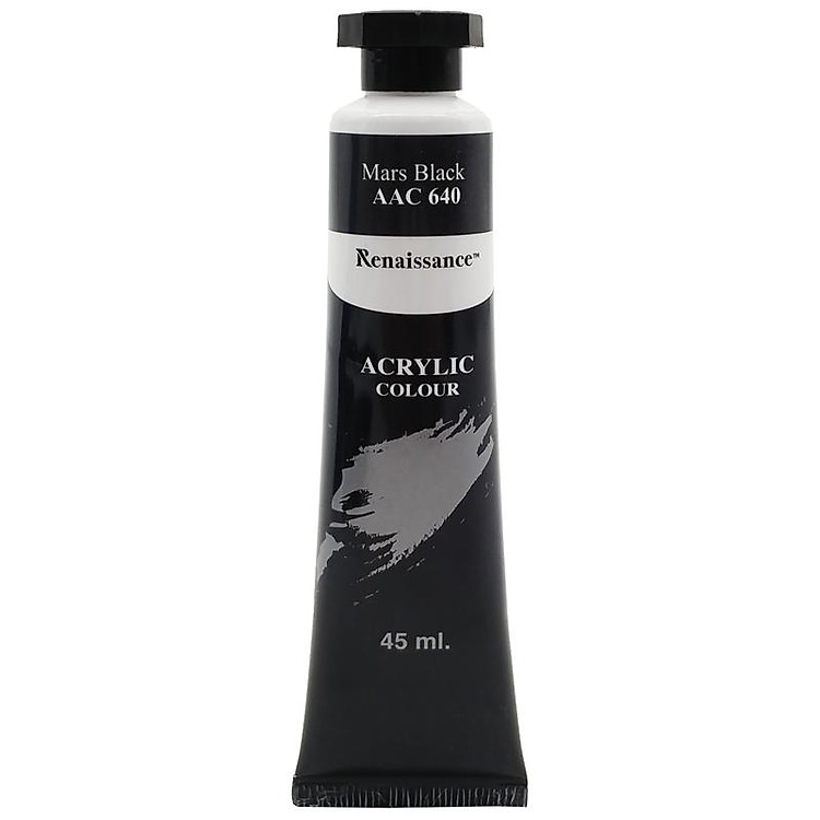 Tuýp Màu Acrylic 45 ml - Renaissance #640 (Mars Black) - Ảnh 2