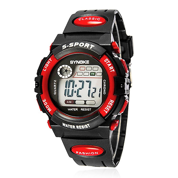 Đồng hồ thể thao trẻ em dây nhựa SNK 99269 (Đỏ)