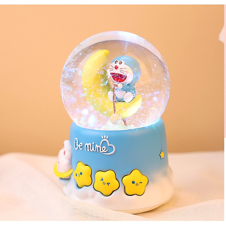 Quả Cầu Tuyết Doremon Câu Cá Trang Trí Quà Tặng