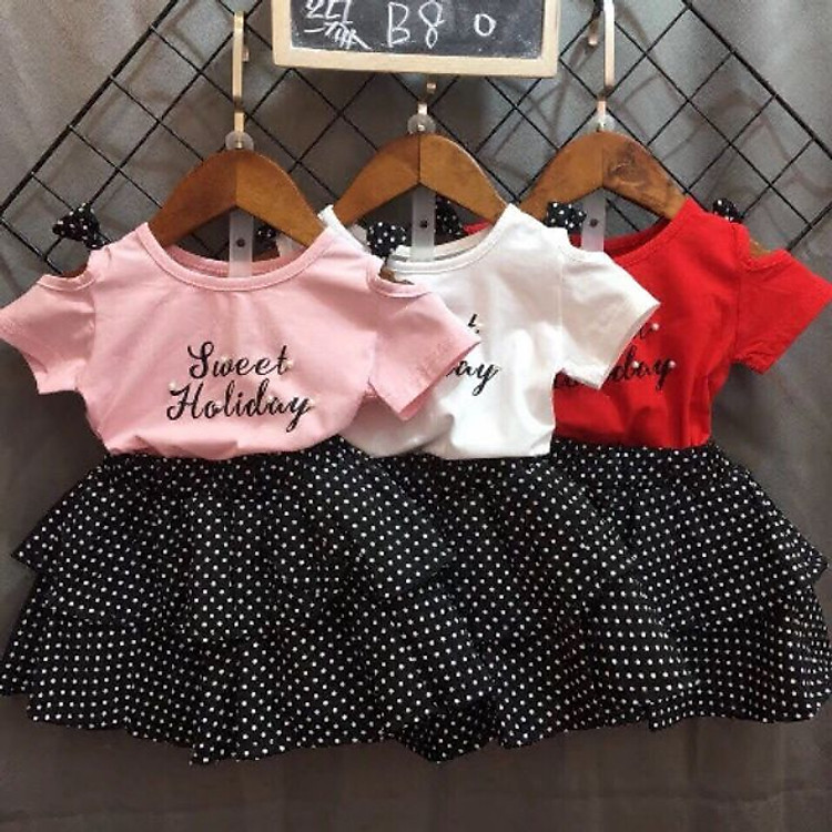 Sét Áo Váy Du Lịch Bé Gái