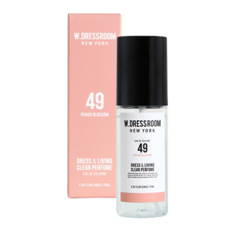 Nước xịt thơm xe ô tô, quần áo, xịt phòng mùi trái đào W Dressroom NO.49 -Loại 70ml