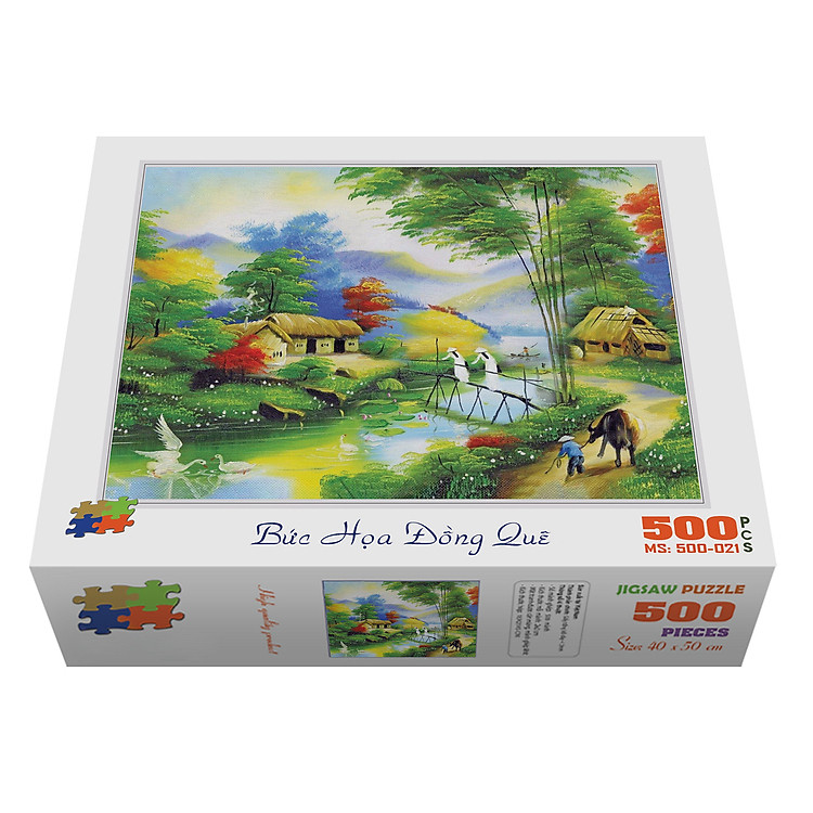 Mua tại Tiki: Mua Bộ tranh xếp hình 500 mảnh Đồng Quê Chính hãng Giá tốt