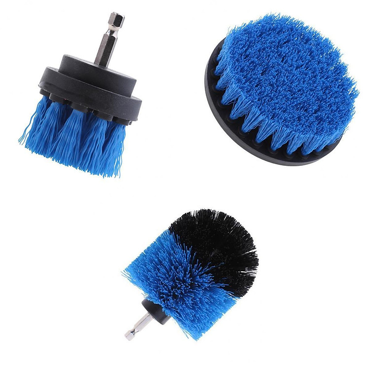 3Pcs Brush Drill Cleaning Brush Set For Wooden Cleaning