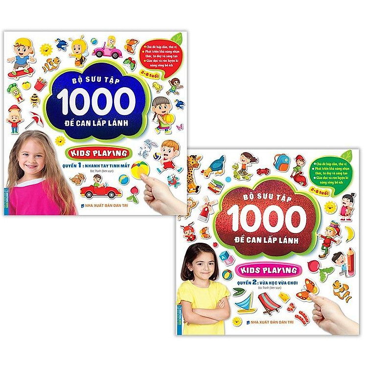 Bộ Sưu Tập 1000 Đề Can Lấp Lánh (Tập 1 + Tập 2)